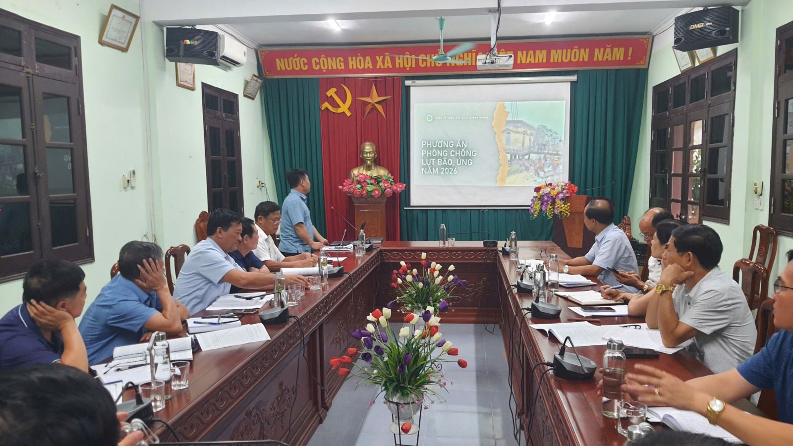 CÔNG TY TỔ CHỨC HỘI NGHỊ THÔNG QUA PHƯƠNG ÁN PHÒNG, CHỐNG ÚNG, LỤT BÃO NĂM 2026