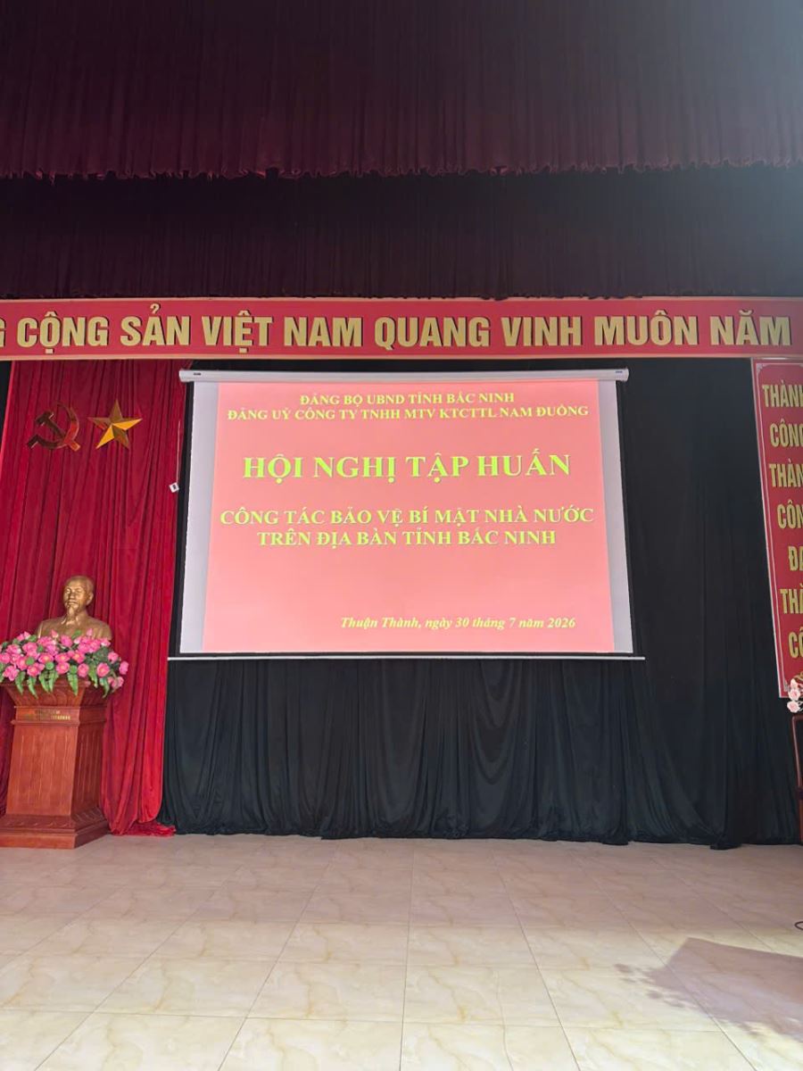 CÔNG TY NAM ĐUỐNG THAM DỰ HỘI NGHỊ TẬP HUẤN CÔNG TÁC BẢO VỆ BÍ MẬT NHÀ NƯỚC