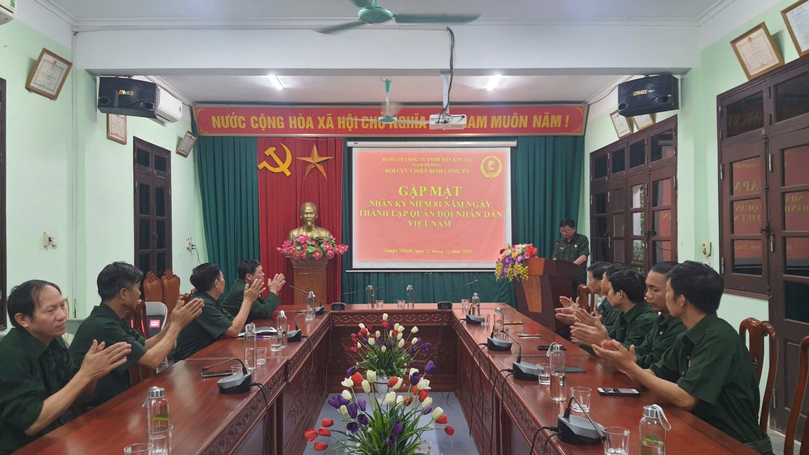 Gặp mặt Hội Cựu chiến binh nhân kỷ niệm 81 năm Ngày thành lập Quân đội nhân dân Việt Nam