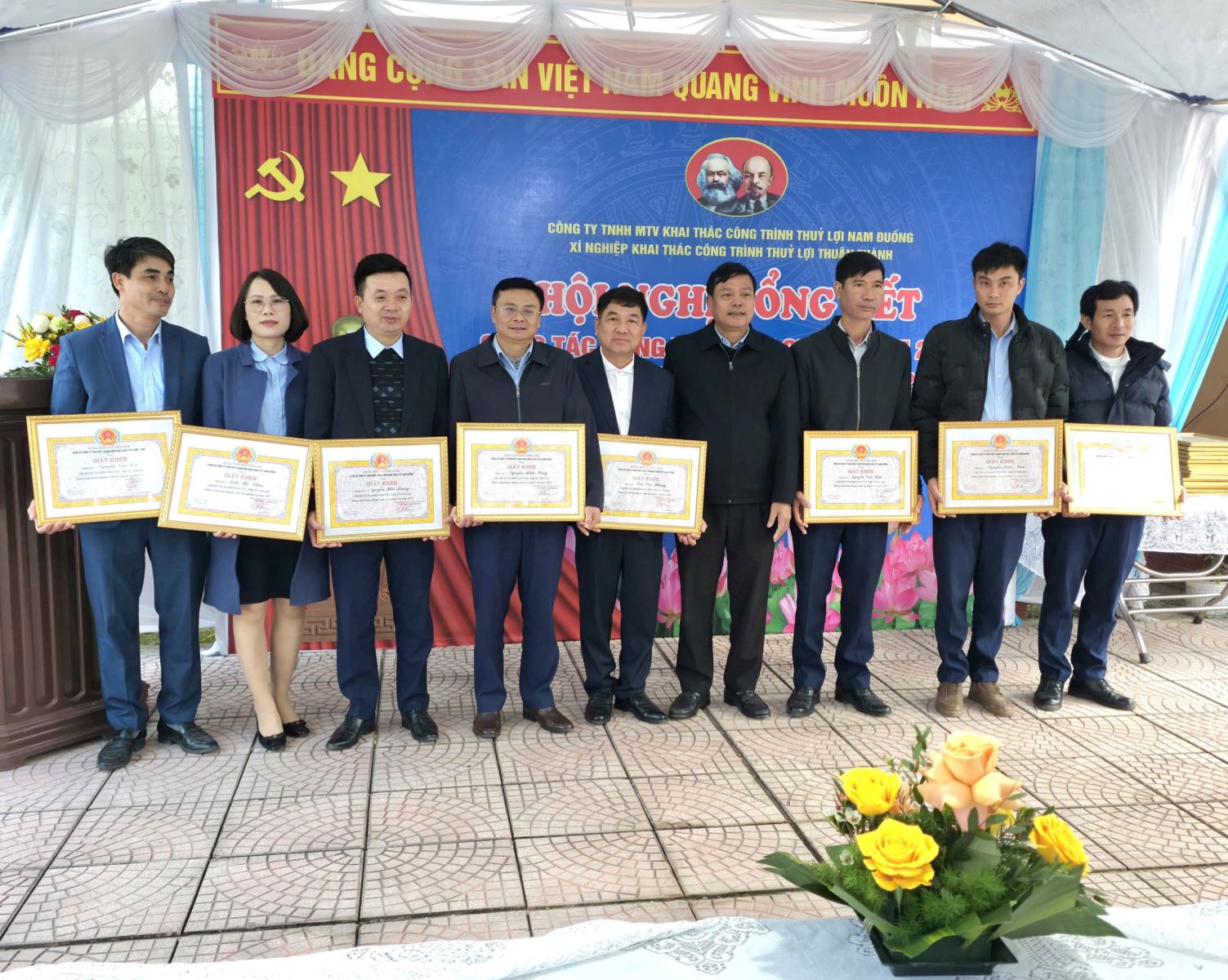 Xí nghiệp KTCTTL Thuận Thành tổng kết công tác Đảng và chính quyền năm 2025, triển khai nhiệm vụ năm 2026